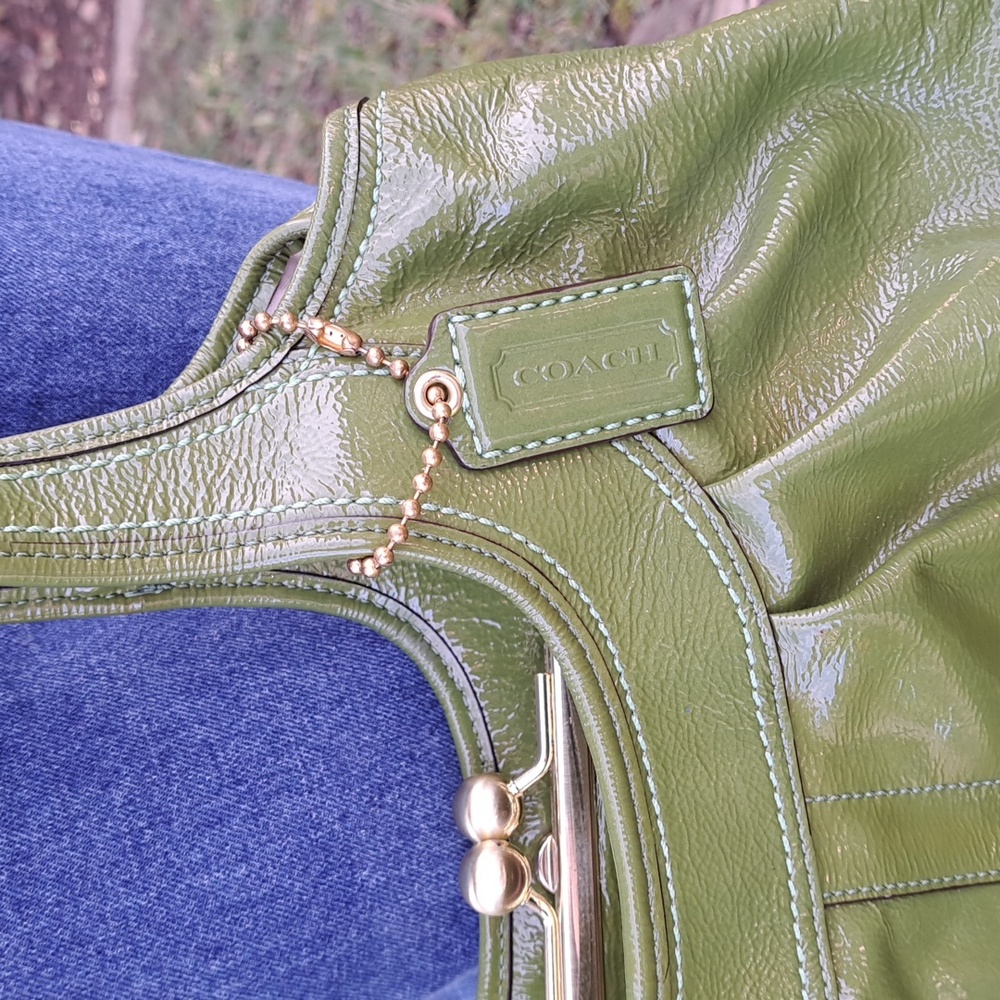 Coach Ergo Pleated Framed Satchel-Style No. 12520 Released About 2008☘️🍀💚🍀🍀 - Picture 5 of 16